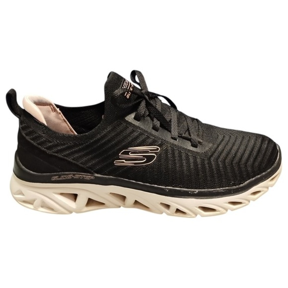 Skechers Glide-Step Sneakers Womens 8.5 Multi Knit Air-Cooled Memory Foam 149558